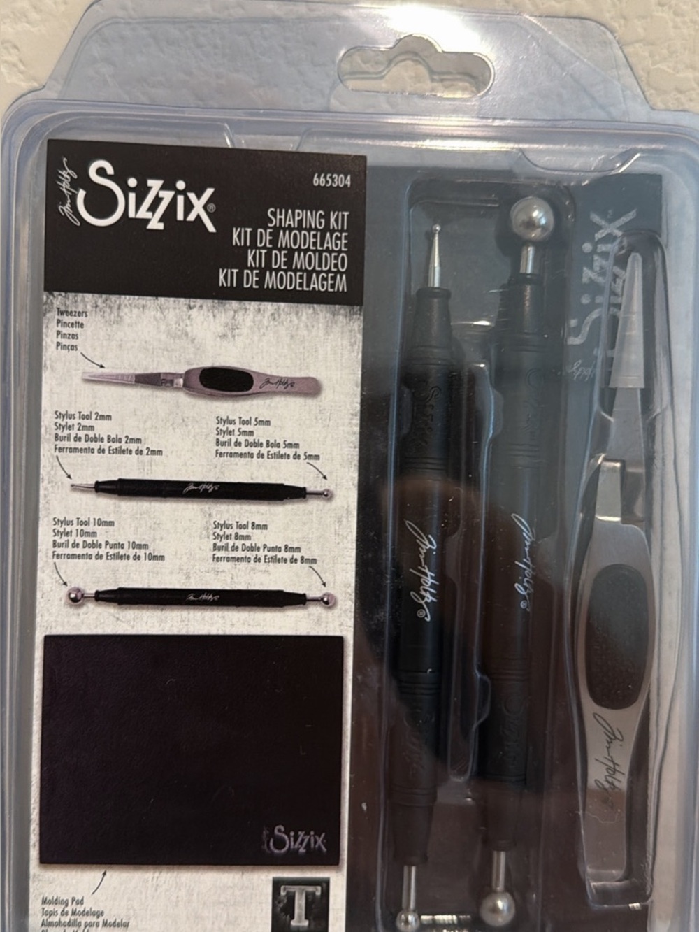 Sizzix Shaping Kit - Black and Silver Tools